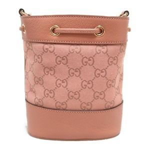 Gucci Bag Shoulder Pink Arli Canvas GG